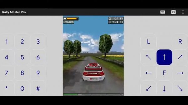 Game Rally Master Pro, Main Di Emulator J2ME Loader Android (Game java).
