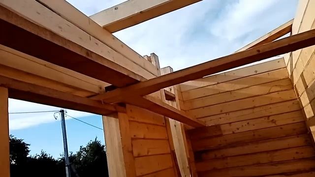 ДОМ ИЗ БРУСА СВОИМИ РУКАМИ. ОТ А ДО Я!!! часть 5 смотреть онлайн