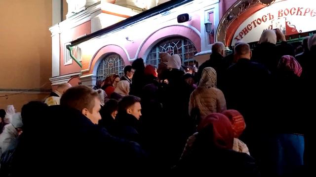 в Пасхальную ночь из Казанского собора на Красной площади смотреть онлайн