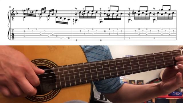 Etude #24 Op.38 | Napoleon Coste (With Score and Tab) смотреть онлайн