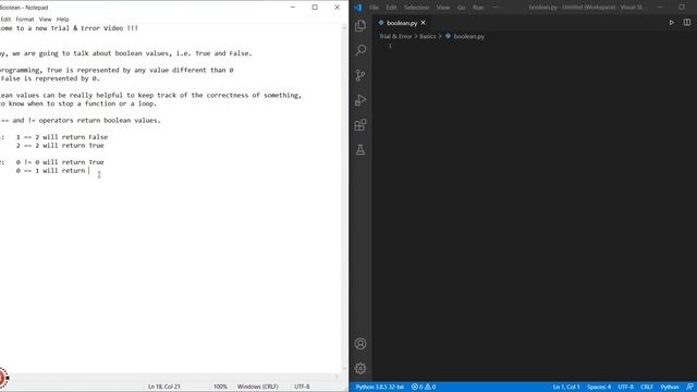 Python - Basics - Boolean смотреть онлайн