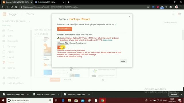 Blogger Template Uploading Error Fix XML File | fix xml file error in blogger blog Computer & Phone смотреть онлайн