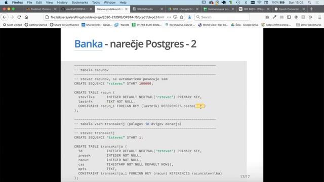 OPB - 5 - Banka v PostgreSQL смотреть онлайн