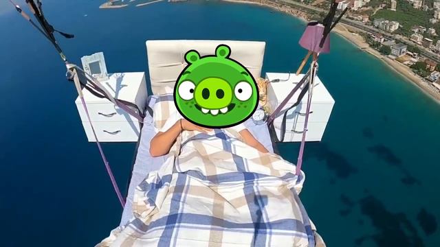 Bad Piggies IRL #1 #Reallife #Flyingbed #memes смотреть онлайн