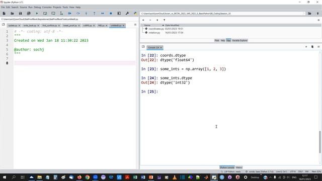 Session 10: "Array computing" (Basic Python, WS 22/23) смотреть онлайн