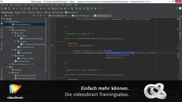 Apps entwickeln mit Android 5 Tutorial: GPS-Zugriff |video2brain.com смотреть онлайн