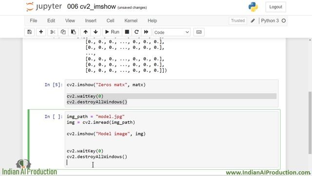 Display Image using Opencv cv2.imshow() function in Python | Opencv Turorial in Hindi смотреть онлайн