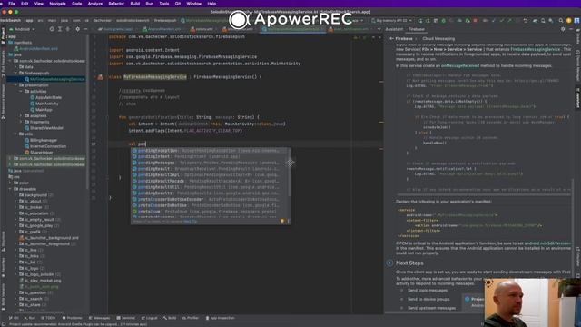 Создание push-уведомлений с помощью сервиса Google Firebase | Kotlin смотреть онлайн