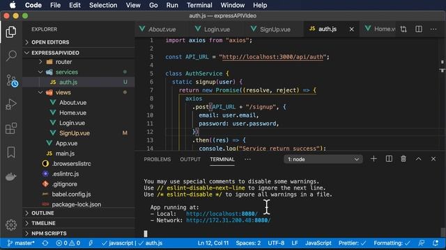 Simple Vue Frontend for Express API смотреть онлайн