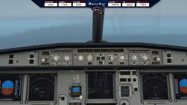 X-Plane 11 | Athens (LGAV) - Skiathos (LGSK) | A320 ▷ Visual Approach Rwy 20 ◁ смотреть онлайн