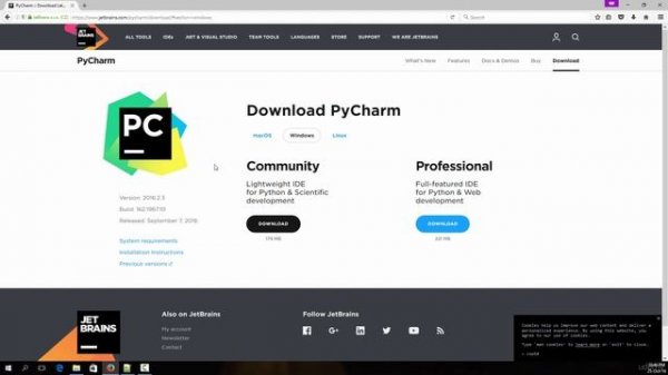 Python tutorial - Installing Python And PyCharm