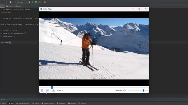 Video player #pyqt6 #qtdesigner #python смотреть онлайн