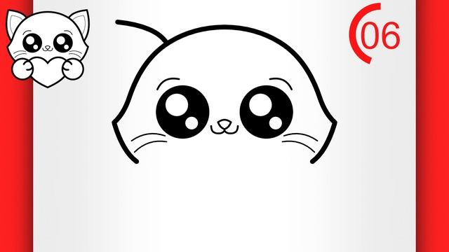 HOW TO DRAW A CAT (EASY) - Cute Cat Drawing (EASY) смотреть онлайн