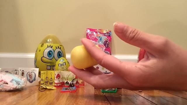 10 Surprise Eggs Kinder Surprise Frozen Spongebob Angry Birds Little Pony Spiderman (Inglês) смотреть онлайн