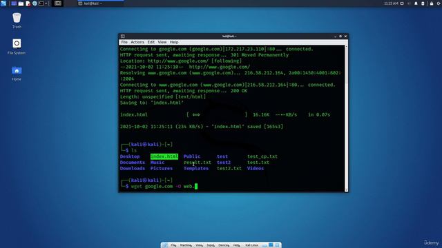 2.15. Kali Linux CLI - Downloading Files смотреть онлайн