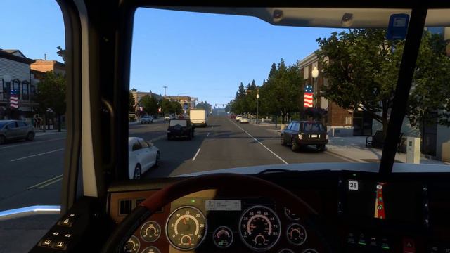 American Truck Simulator | Western Star 5700XE 505CP | Bozeman 🇺🇸 to Laurel 🇺🇸 | MONTANA DLC смотреть онлайн
