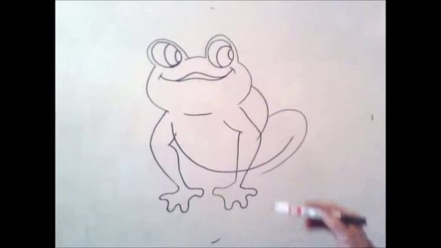 как рисовать лягушку смотреть онлайн
