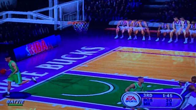 NBA Live 2002 - Celtics vs Bucks - PS2 Gameplay смотреть онлайн
