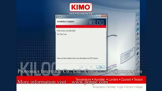 KILOG SOFTWARE INSTALLATION KIMO, DATALOGGER KISTOCK смотреть онлайн