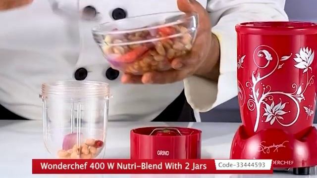 Wonderchef 400 W Nutri-Blend With 2 Jars смотреть онлайн