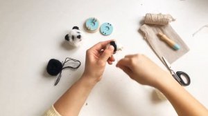 Как сделать панду из помпона-DIY tutorial Pomhacker
