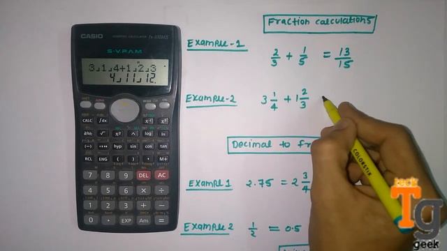 How To Calculate Fraction In Scientific Calculator | Any Calculator