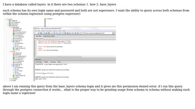 Databases: postgres schema grants usage (2 Solutions!!) смотреть онлайн