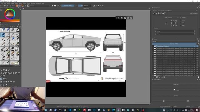 Stable Diffusion AI in Krita Plugin - How to make car designs to model in 3D смотреть онлайн