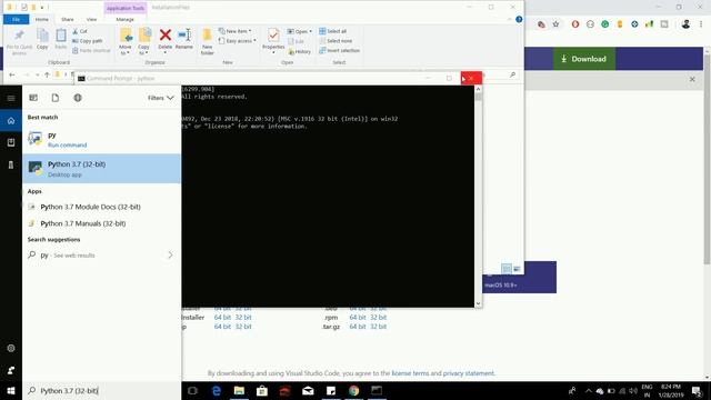 How to Set Up Python in Visual Studio code Windows 10 - Step By Step Explanation смотреть онлайн
