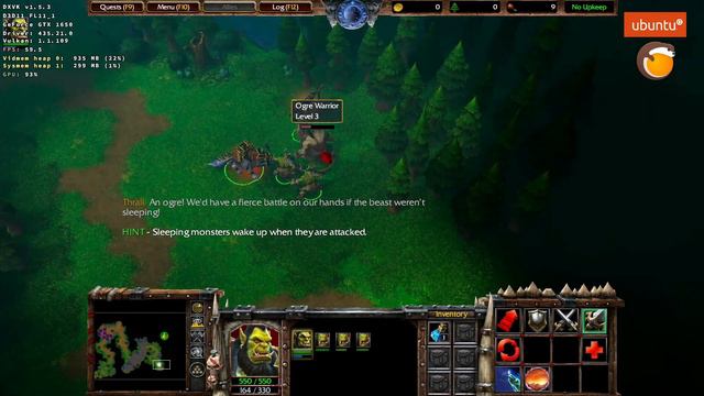 Lutris Blizzard Linux | Warcraft III Reforged | GTX 1650 | Ubuntu 19.10 | Playable | 60 Frame | Gam