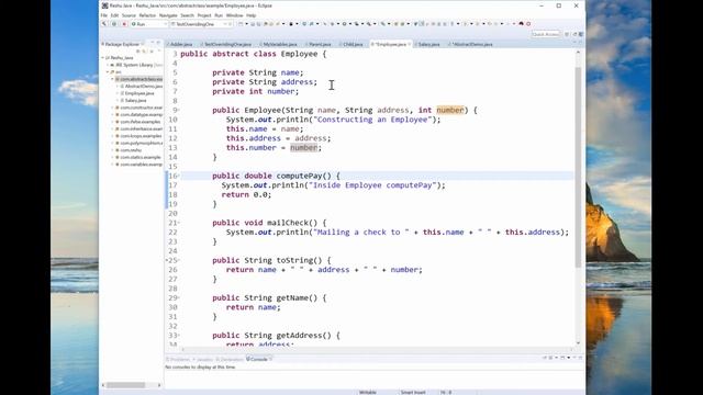 Abstraction in java, Abstract Class and Abstract Methods with Example in Java (Hindi) смотреть онлайн