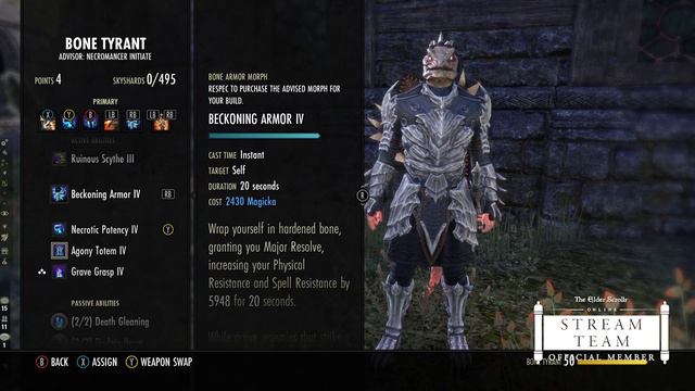 ELDER SCROLLS ONLINE | BUILD NIGROMANTE TANK "NECRO-TANK" | BLACKWOOD *2021* смотреть онлайн