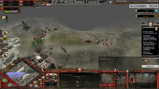 Warhammer 40,000: [F2F-TP MOD] Season 1 round 6 Via Dolorosa(Orks) vs Made in USSR(Random) смотреть онлайн