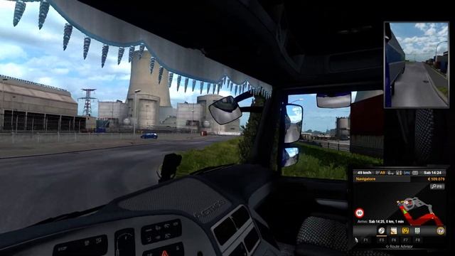 Euro Truck Simulator 2 France (Bourges - Civaux - Limoges) смотреть онлайн