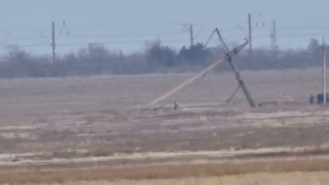 Чонгар. Снова взорвали линию ЛЭП смотреть онлайн