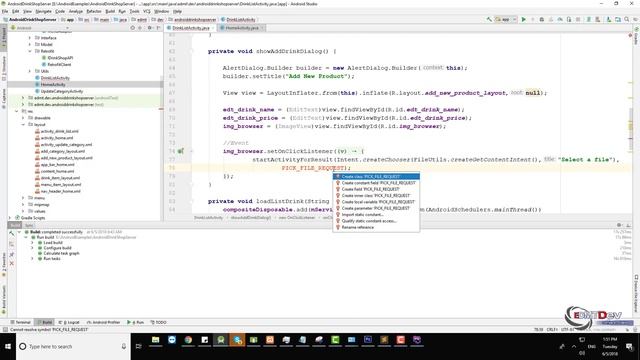 Android Development Tutorial - Drink Shop App part 29 Add New Product смотреть онлайн