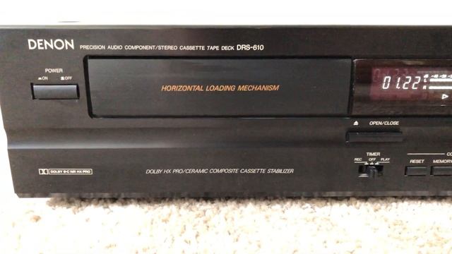 Denon DRS-610 Single Stereo Cassette Deck Tape Player смотреть онлайн