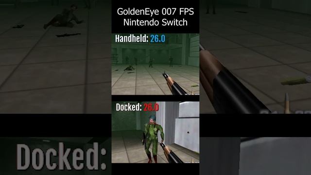 GoldenEye 007 FPS Nintendo Switch Docked vs. Handheld #shorts смотреть онлайн