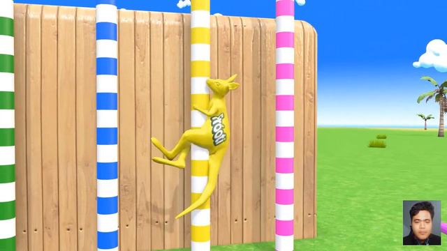 Long Slide Game With Elephant Gorilla Buffalo Hippopotamus Tiger - 3d Animal Game - Funny 3d Animal смотреть онлайн