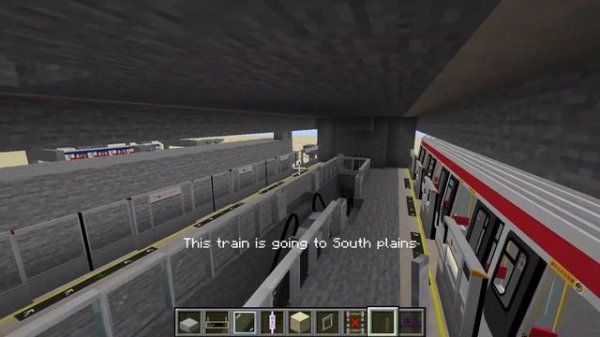 Minecraft transit railway mod!