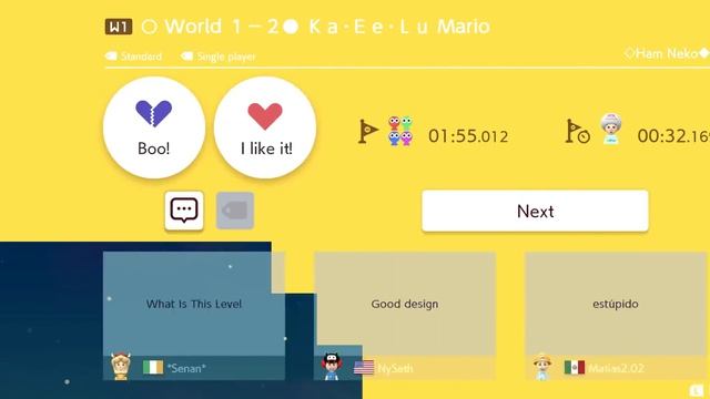 Super Mario Maker 2 Local Multiplayer 4 Players Super Worlds ( Ham Neko World ) смотреть онлайн