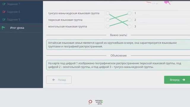 ответы по теме ЯЗЫКОВЫЕ СЕМЬИ И ГРУППЫ НАРОДОВ МИРА. УРОК 2 смотреть онлайн