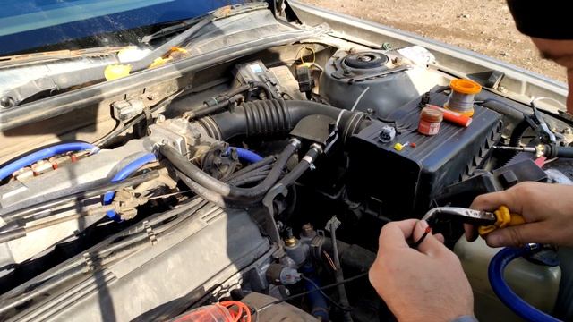 Замена фишек датчиков ОЖ Toyota Camry SV40 смотреть онлайн