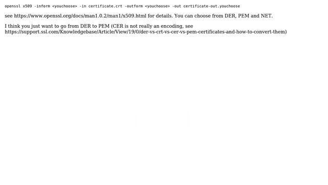 DevOps & SysAdmins: How to convert a normall ssl in CRT certificate to base64 CER? (2 Solutions!!) смотреть онлайн