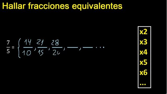 Fracciones Equivalentes A 7/5 , Como Hallar Una Fraccion Equivalente Por Amplificacion Y