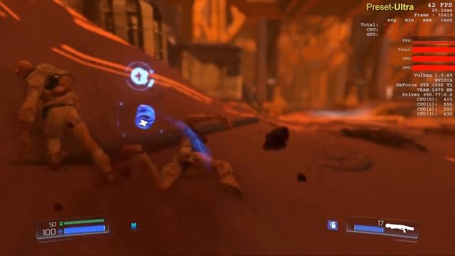 Doom 4 Ultra Settings : Lenovo Y520 : Core i5 7300hq GTX 1050 ti(2 GB) смотреть онлайн