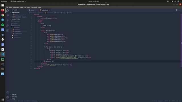 Belajar Membuat Aplikasi CRUD Menggunakan Flask dan SQLite3 смотреть онлайн