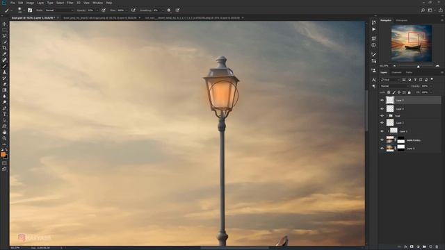 Sunset Reflection - Photoshop Manipulation Tutorial Compositing смотреть онлайн