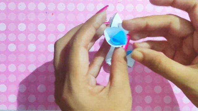 How to make easy and simple flower ll blue white ll смотреть онлайн