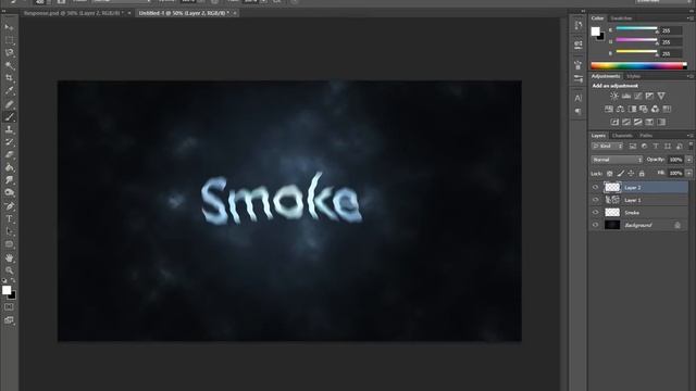 Adobe Photoshop CS6 - Smoke Typography Tutorial смотреть онлайн